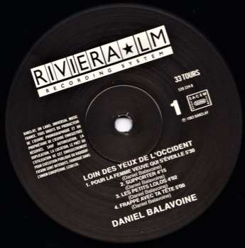 LP Daniel Balavoine: Loin Des Yeux De L'Occident