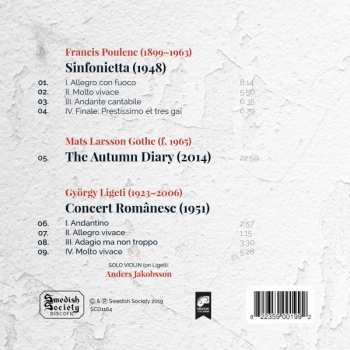 CD Francis Poulenc: Dalasinfoniettan Plays Poulenc, Ligeti & Poulenc