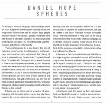 CD Daniel Hope: Spheres
