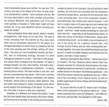 CD Daniel Hope: Spheres