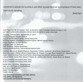 CD Daniel Hope: Spheres