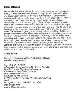 CD Daniel Johnston: Story Of An Artist