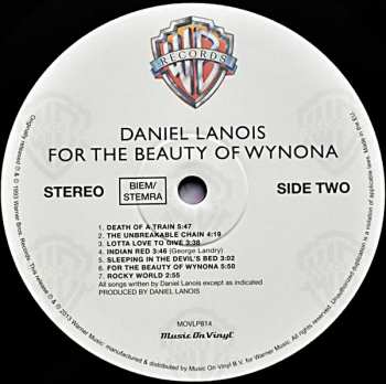 LP Daniel Lanois: For The Beauty Of Wynona