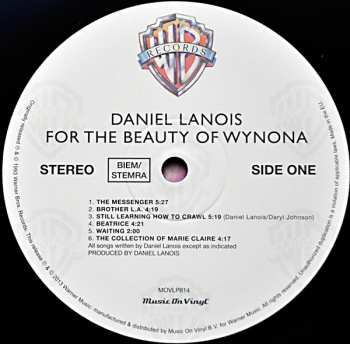 LP Daniel Lanois: For The Beauty Of Wynona