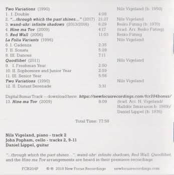 CD Dan Lippel: ...Through Which The Past Shines...: Works By Nils Vigeland And Reiko Füting