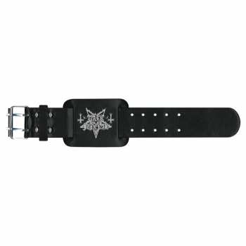 Merch Dark Funeral: Leather Bracelet Logo Dark Funeral