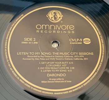 LP Darondo: Listen To My Song: The Music City Sessions