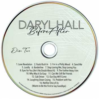 2CD Daryl Hall: BeforeAfter