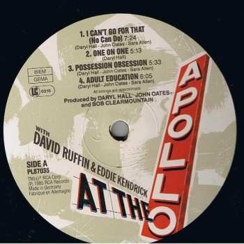 LP Daryl Hall & John Oates: Live At The Apollo