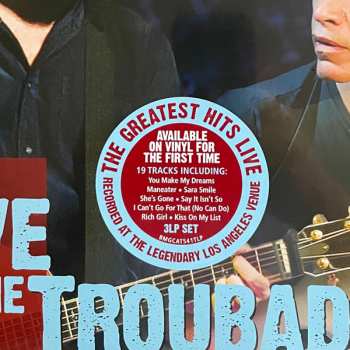 3LP Daryl Hall & John Oates: Live At The Troubadour
