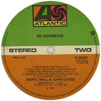 LP Daryl Hall & John Oates: No Goodbyes