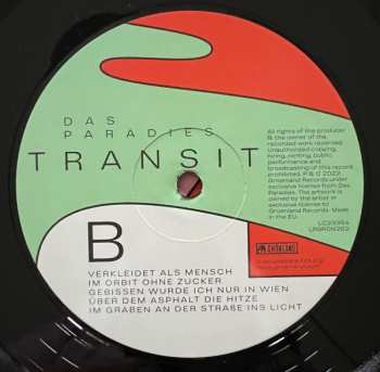 LP/CD Das Paradies: Transit