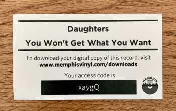 2LP Daughters: You Won't Get What You Want CLR