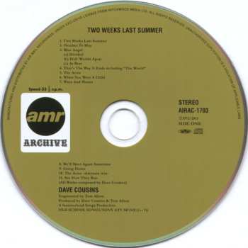 CD Dave Cousins: Two Weeks Last Summer