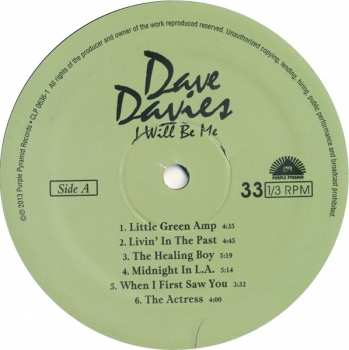 LP Dave Davies: I Will Be Me