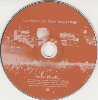 3CD Dave Matthews Band: The Central Park Concert