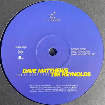 4LP/Box Set Dave Matthews: Live At Luther College