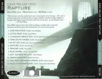 CD Dave Miller Trio: Rapture