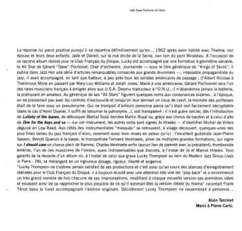 CD Lucky Thompson: Lucky Thompson With Dave Pochonet All Stars DIGI