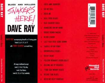 CD Dave Ray: Snaker's Here! (Blues And Hollers)
