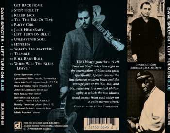 CD Dave Specter: Left Turn On Blue