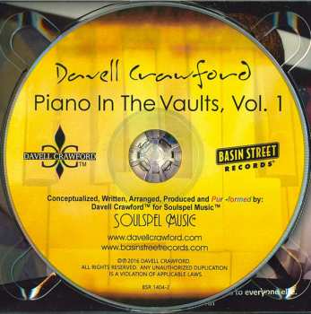CD Davell Crawford: Piano In The Vaults, Vol. 1
