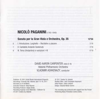 CD Vladimir Ashkenazy: Harold In Italy / Sonata Per la Gran Viola E Orchestra