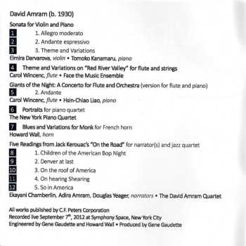CD Carol Wincenc: The Chamber Music Of David Amram Live At The New York Chamber Music Festival