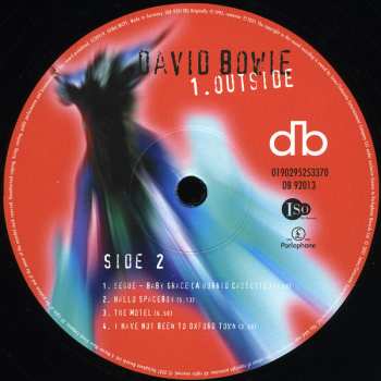 2LP David Bowie: 1. Outside (The Nathan Adler Diaries: A Hyper Cycle)