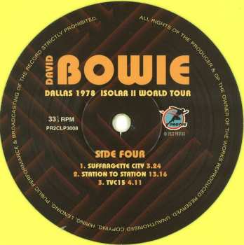 2LP David Bowie: Dallas 1978 Isolar II World Tour  NUM | CLR