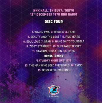 4CD/Box Set David Bowie: Live 74-79