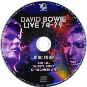 4CD/Box Set David Bowie: Live 74-79
