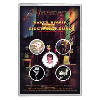 Merch David Bowie: Set of Buttons Early Albums