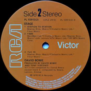 2LP David Bowie: Stage