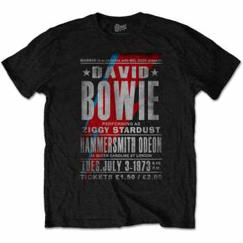 Merch David Bowie: T-shirt Hammersmith Odeon 