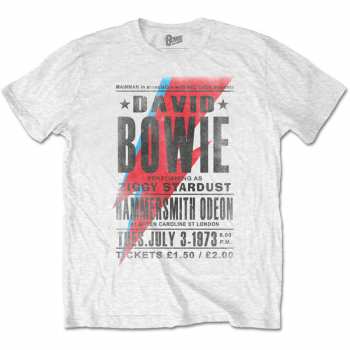 Merch David Bowie: T-shirt Hammersmith Odeon 