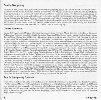 CD Gerard Schwarz: Symphony No. 8 • Suite From The Ballet Tom • This Sacred Ground