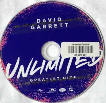 CD David Garrett: Unlimited, Greatest Hits LTD