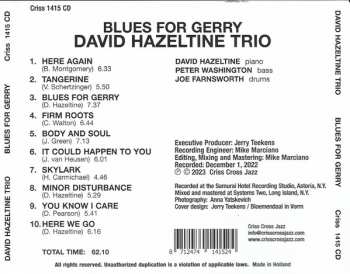 CD David Hazeltine Trio: Blues For Gerry