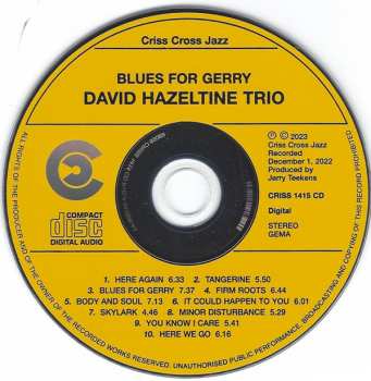 CD David Hazeltine Trio: Blues For Gerry