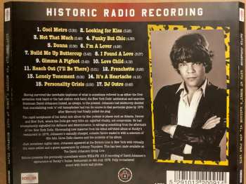 CD David Johansen: Live At Bunky's Madison Wi, 4th July 1978