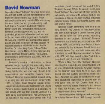 2CD David "Fathead" Newman: Lonely Avenue / Newmanism