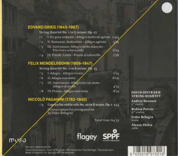 CD Edvard Grieg: String Quartet No. 1; String Quartet No. 2