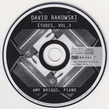 CD David Rakowski: Études, Vol. 3