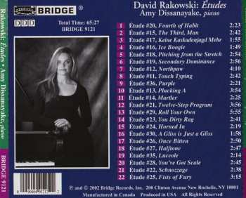 CD David Rakowski: Études, From Books II, III & IV