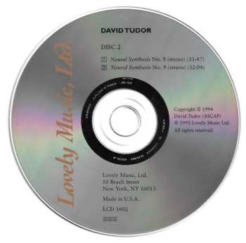 2CD David Tudor: Neural Synthesis Nos. 6-9
