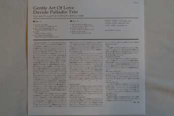 LP Davide Palladin Trio: Gentle Art Of Love LTD