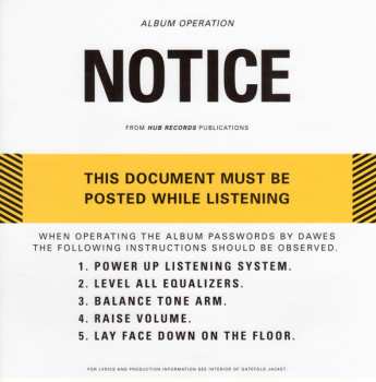 2LP Dawes: Passwords CLR | LTD