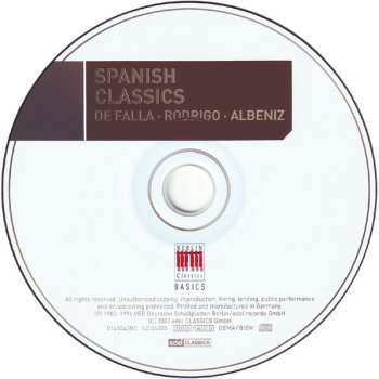 CD Manuel de Falla: Spanish Classics