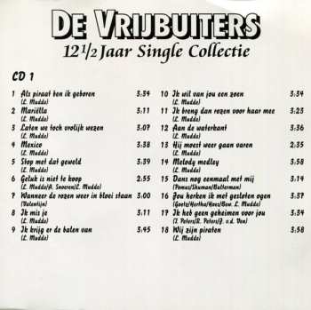 2CD De Vrijbuiters: 12 1/2 Jaar Single Collectie